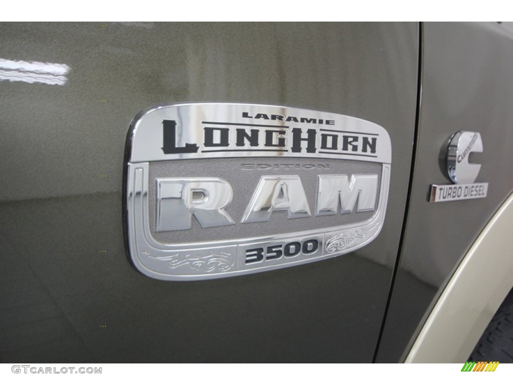 2012 Ram 3500 HD Laramie Longhorn Crew Cab 4x4 Dually - Sagebrush Pearl / Light Pebble Beige/Bark Brown photo #46