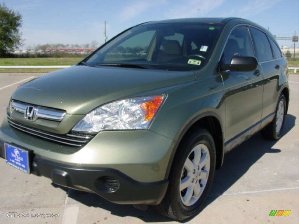 2009 CR-V EX - Green Tea Metallic / Ivory photo #2