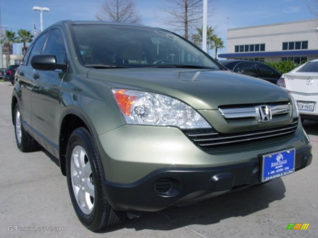 2009 CR-V EX - Green Tea Metallic / Ivory photo #9