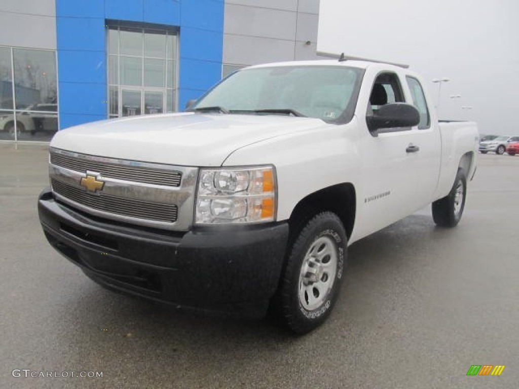 2009 Silverado 1500 Extended Cab 4x4 - Summit White / Dark Titanium photo #18