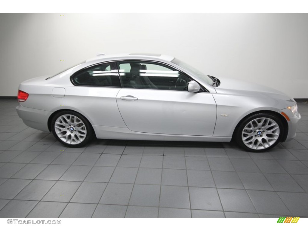 2010 3 Series 328i Coupe - Titanium Silver Metallic / Black photo #7