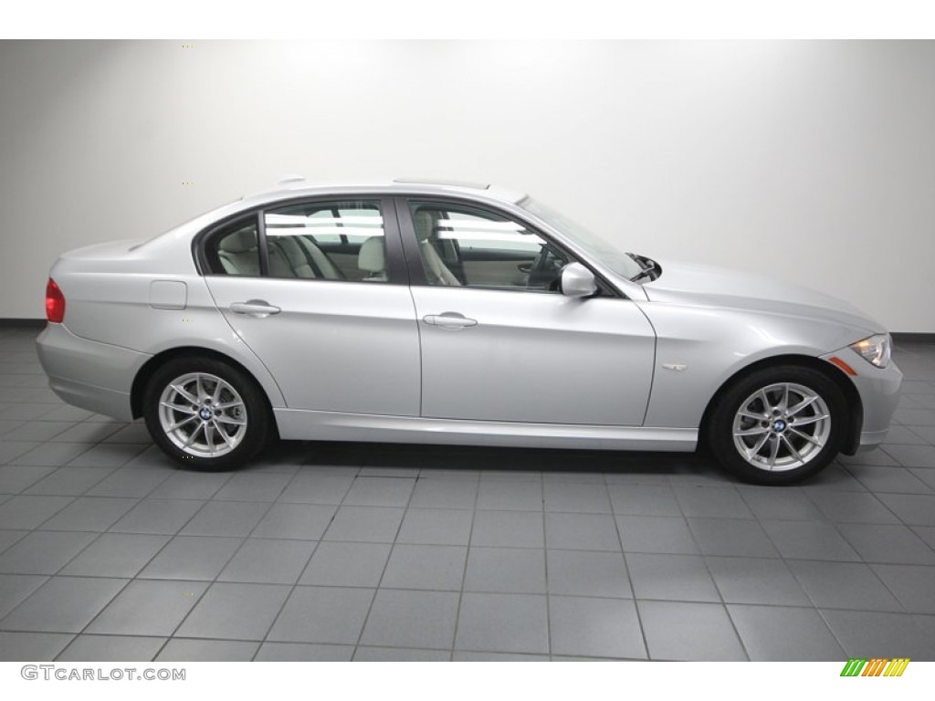2010 3 Series 328i Sedan - Titanium Silver Metallic / Oyster/Black Dakota Leather photo #7