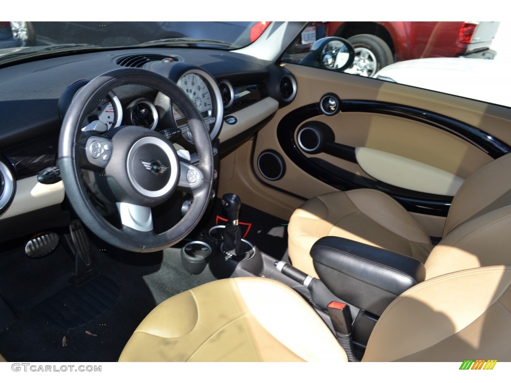 Gravity Tuscan Beige Leather Interior 2009 Mini Cooper S Clubman Photo #77682477