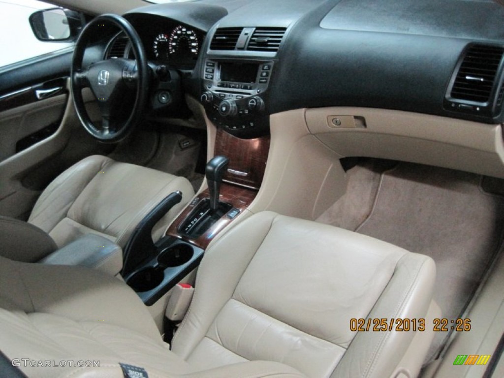 2007 Accord EX V6 Coupe - Taffeta White / Ivory photo #9