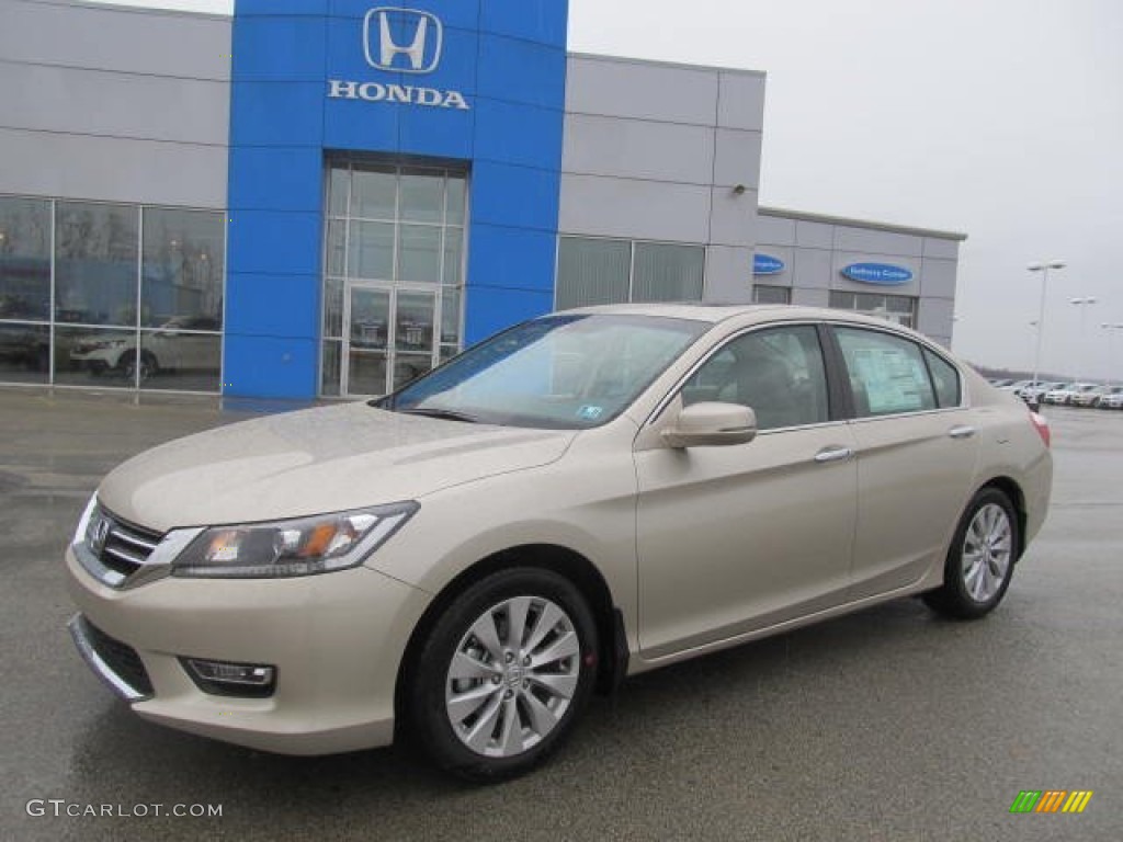 2013 Accord EX-L Sedan - Champagne Frost Pearl / Ivory photo #1