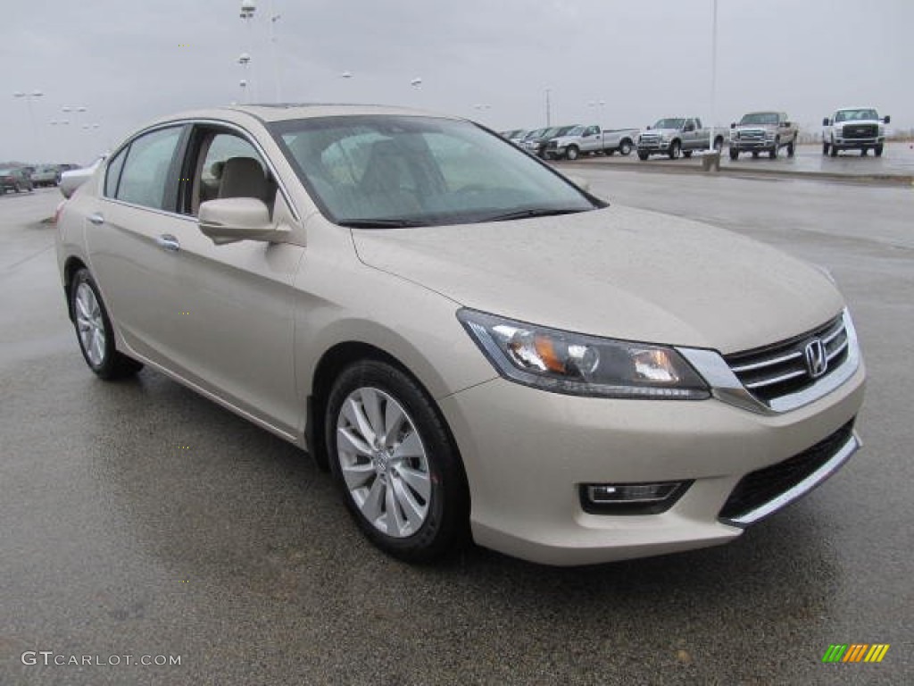 Champagne Frost Pearl 2013 Honda Accord EX-L Sedan Exterior Photo #77683241