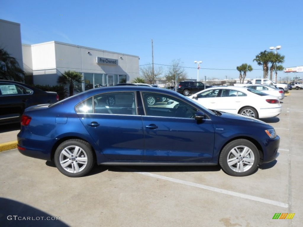 Tempest Blue Metallic 2013 Volkswagen Jetta Hybrid SEL Premium Exterior Photo #77683872