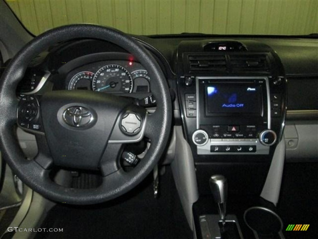 2012 Toyota Camry LE Light Gray Dashboard Photo #77684946