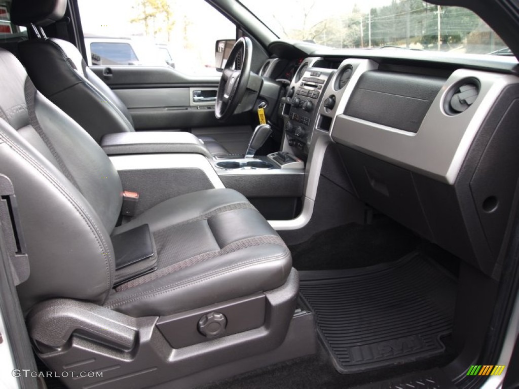 Raptor Black Interior 2011 Ford F150 SVT Raptor SuperCab 4x4 Photo #77685635