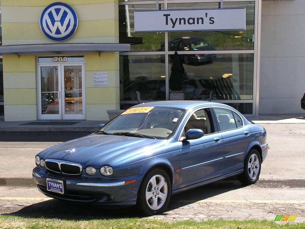 2002 X-Type 3.0 - Adriatic Blue Metallic / Ivory photo #1