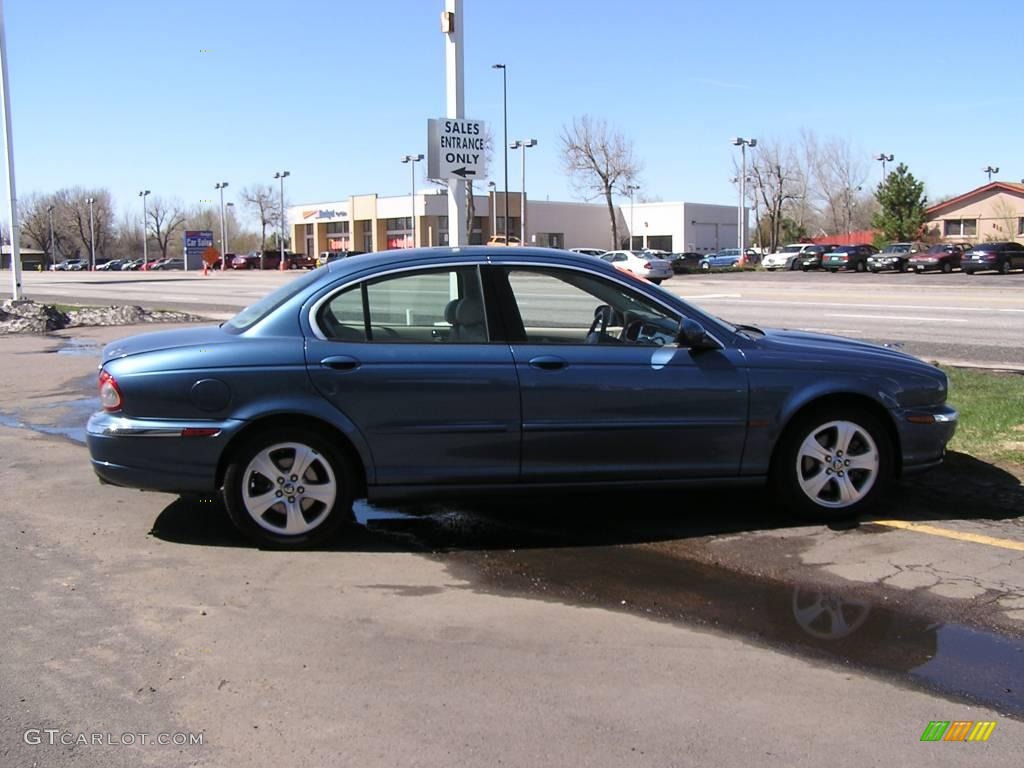 2002 X-Type 3.0 - Adriatic Blue Metallic / Ivory photo #5