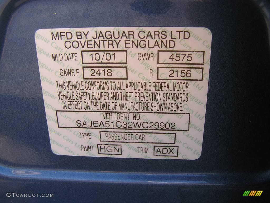 2002 X-Type 3.0 - Adriatic Blue Metallic / Ivory photo #17