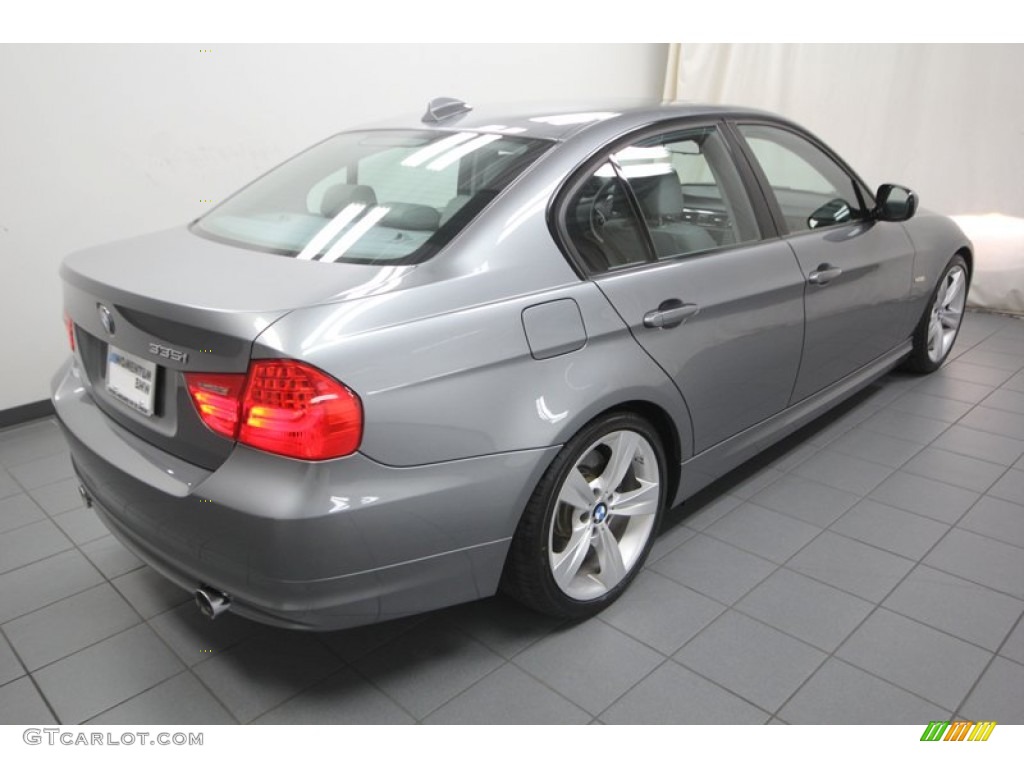 2009 3 Series 335i Sedan - Space Grey Metallic / Grey photo #11