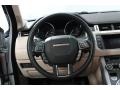 Tan/Ivory/Espresso 2012 Land Rover Range Rover Evoque Prestige Steering Wheel