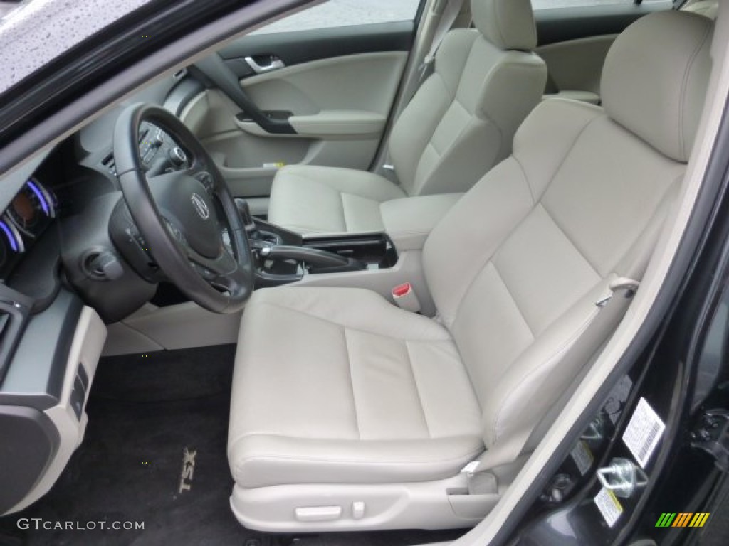 Taupe Interior 2012 Acura TSX Sedan Photo #77688749