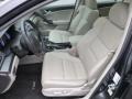 2012 Acura TSX Taupe Interior Front Seat Photo