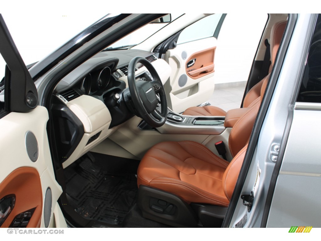 Tan/Ivory/Espresso Interior 2012 Land Rover Range Rover Evoque Prestige Photo #77689384