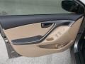 Beige 2013 Hyundai Elantra GLS Door Panel