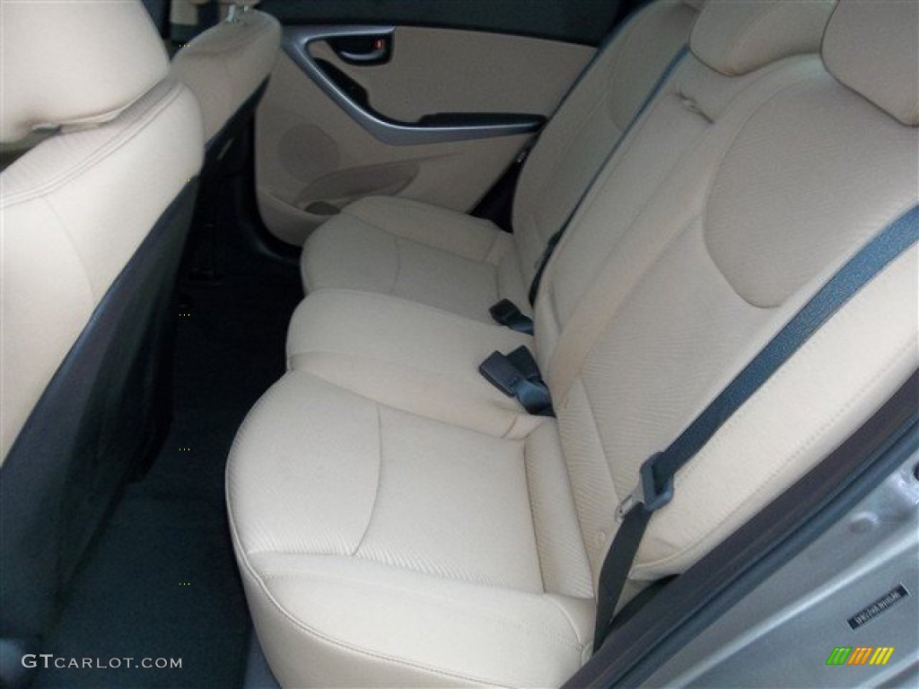 Beige Interior 2013 Hyundai Elantra GLS Photo #77689780