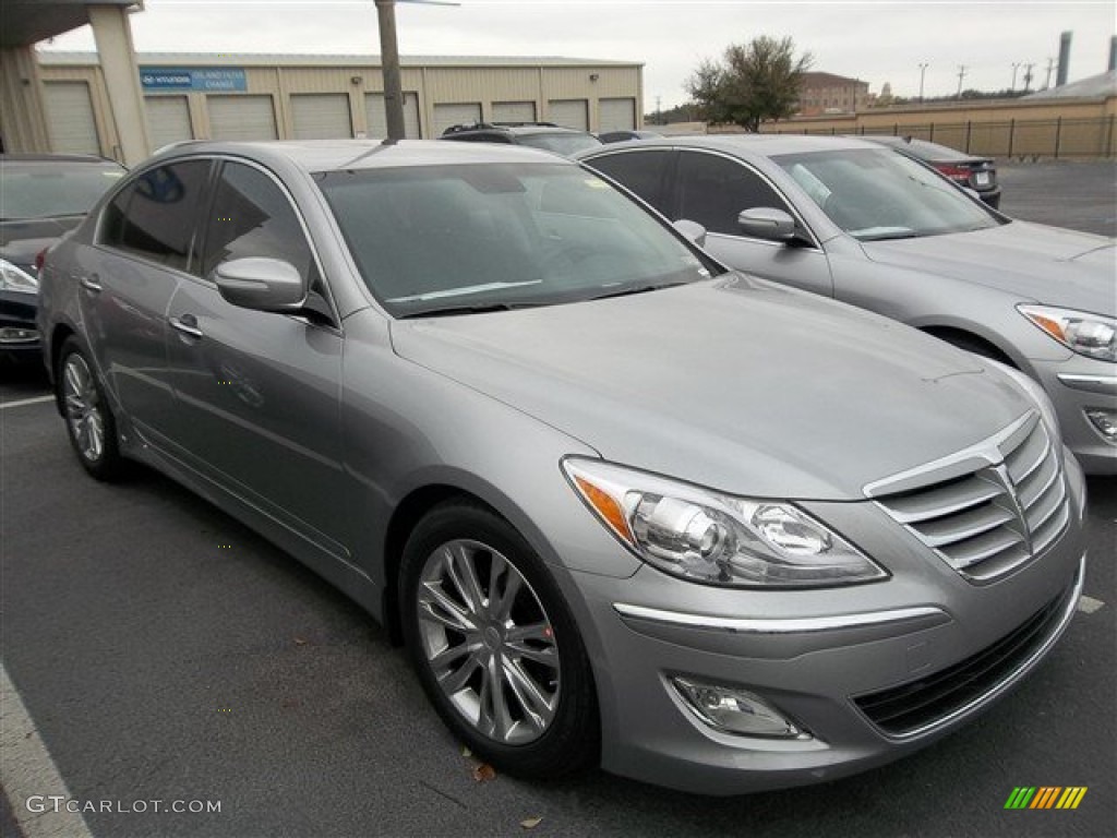Titanium Gray Metallic 2013 Hyundai Genesis 3.8 Sedan Exterior Photo #77689947