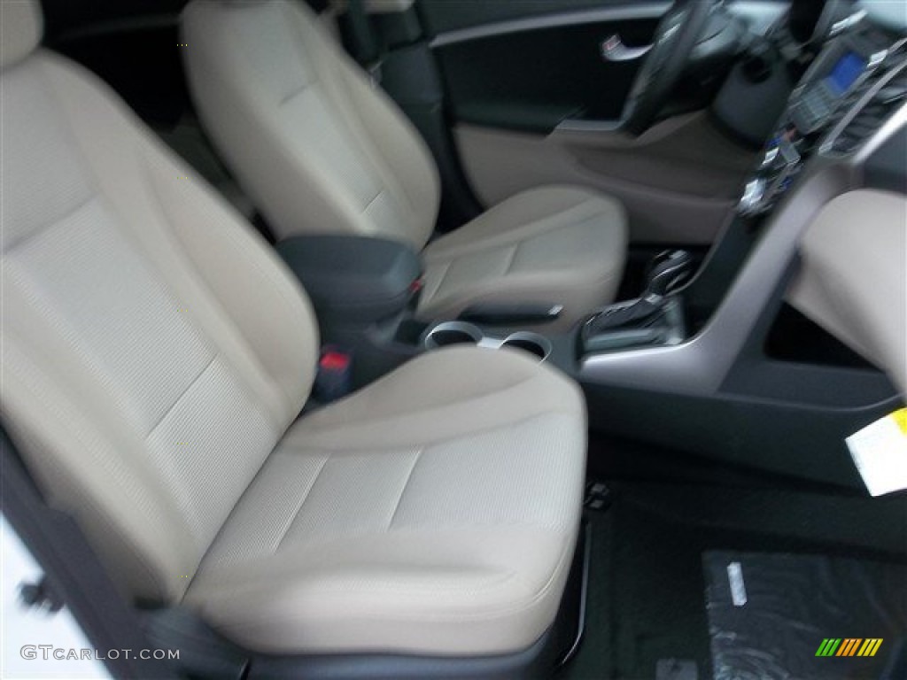 2013 Elantra GT - Monaco White / Beige photo #10