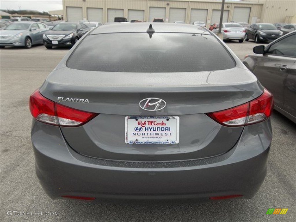2013 Elantra GLS - Harbor Gray Metallic / Gray photo #4