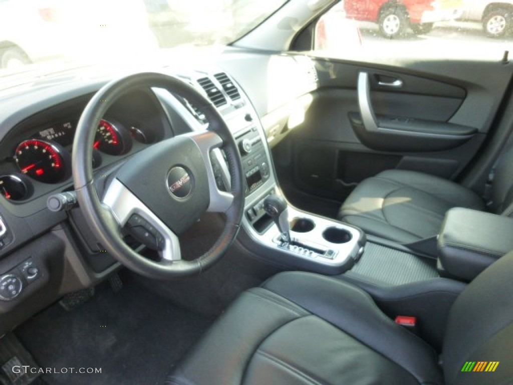 Ebony Interior 2012 GMC Acadia SLT AWD Photo #77691325