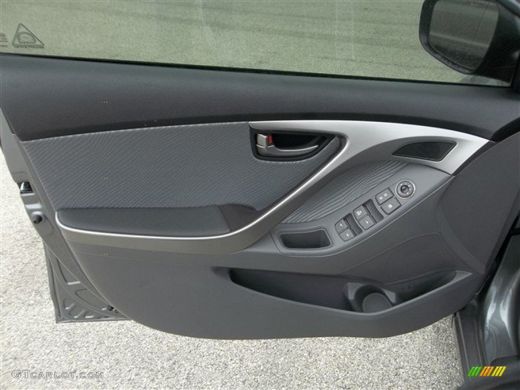 2013 Elantra GLS - Harbor Gray Metallic / Gray photo #6