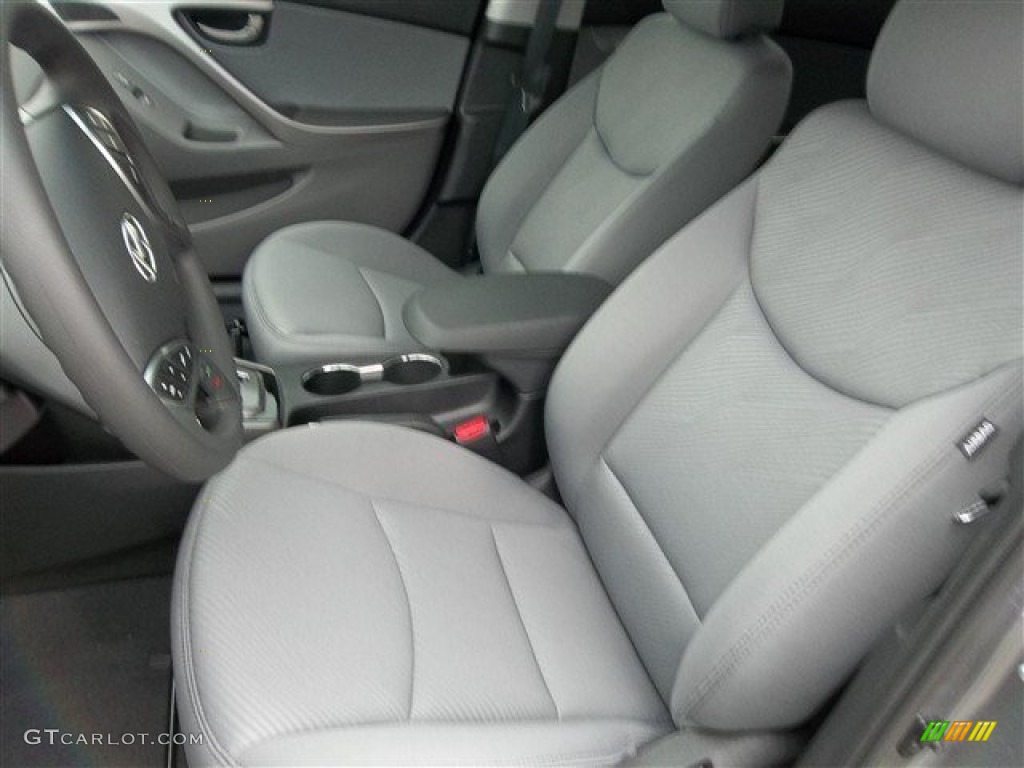 2013 Elantra GLS - Harbor Gray Metallic / Gray photo #7