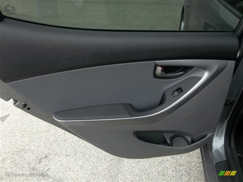 2013 Elantra GLS - Harbor Gray Metallic / Gray photo #8