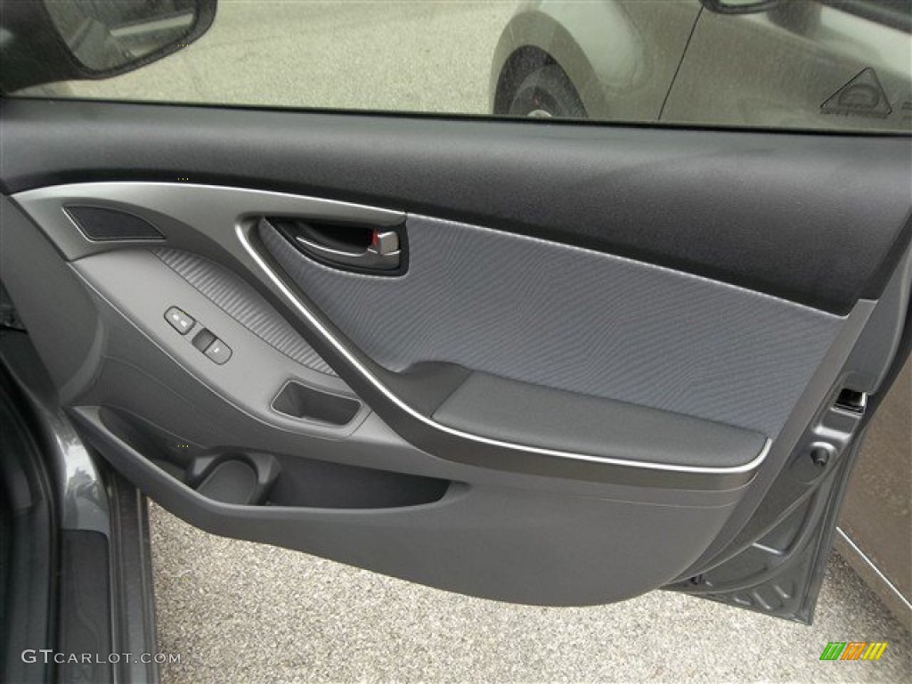 2013 Elantra GLS - Harbor Gray Metallic / Gray photo #10