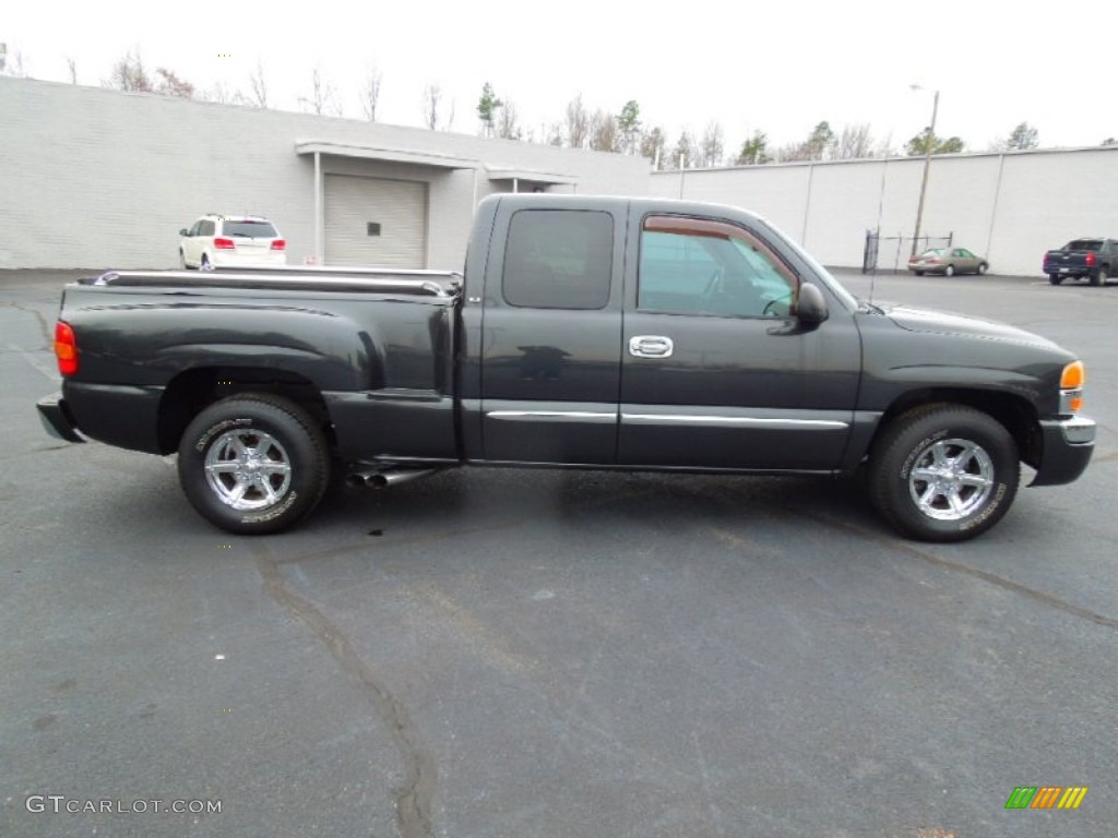 Carbon Metallic 2003 GMC Sierra 1500 SLE Extended Cab Exterior Photo #77691453