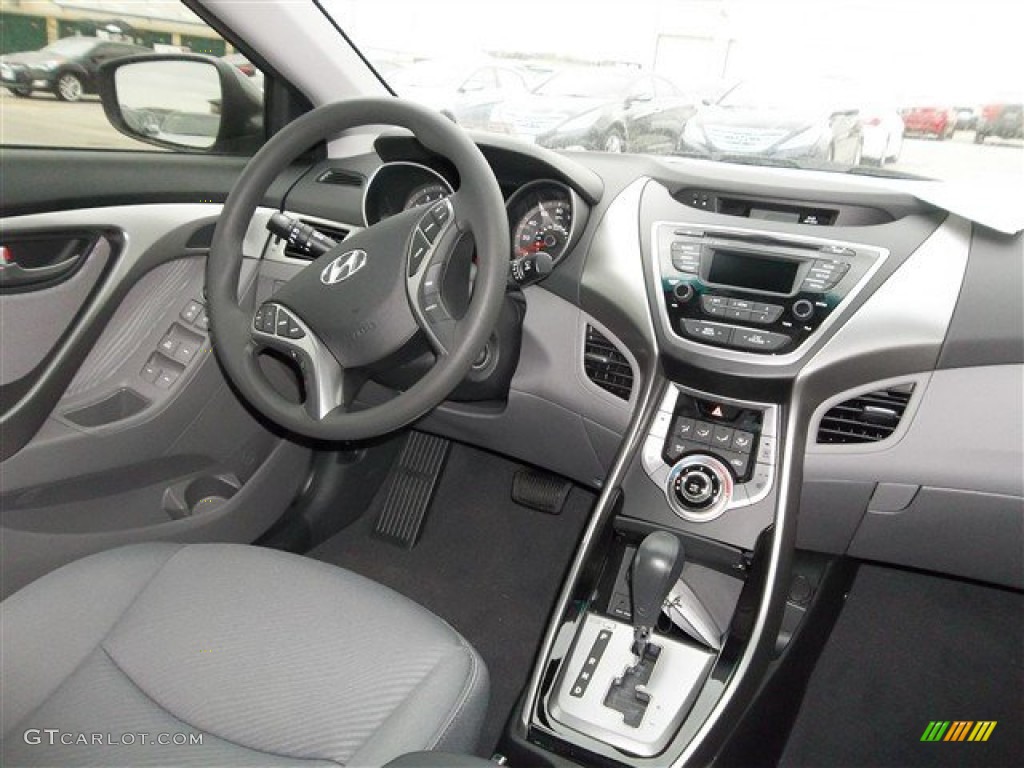 2013 Elantra GLS - Harbor Gray Metallic / Gray photo #14