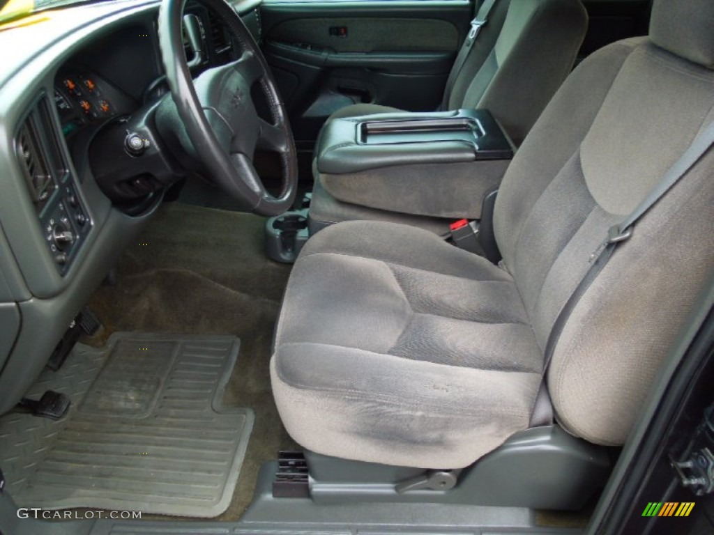 Dark Pewter Interior 2003 GMC Sierra 1500 SLE Extended Cab Photo #77691486
