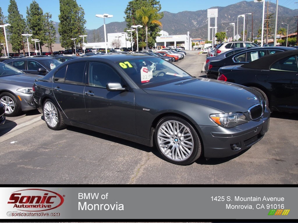 2007 7 Series 750i Sedan - Titanium Grey Metallic / Black photo #1