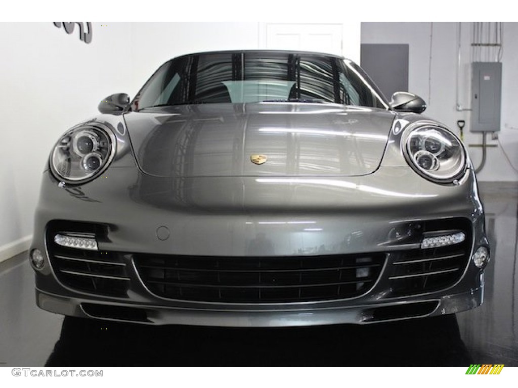 2012 911 Turbo S Coupe - Meteor Grey Metallic / Black photo #11