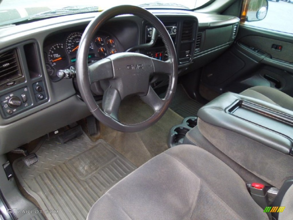 Dark Pewter Interior 2003 GMC Sierra 1500 SLE Extended Cab Photo #77691804
