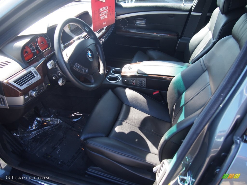 2007 7 Series 750i Sedan - Titanium Grey Metallic / Black photo #14