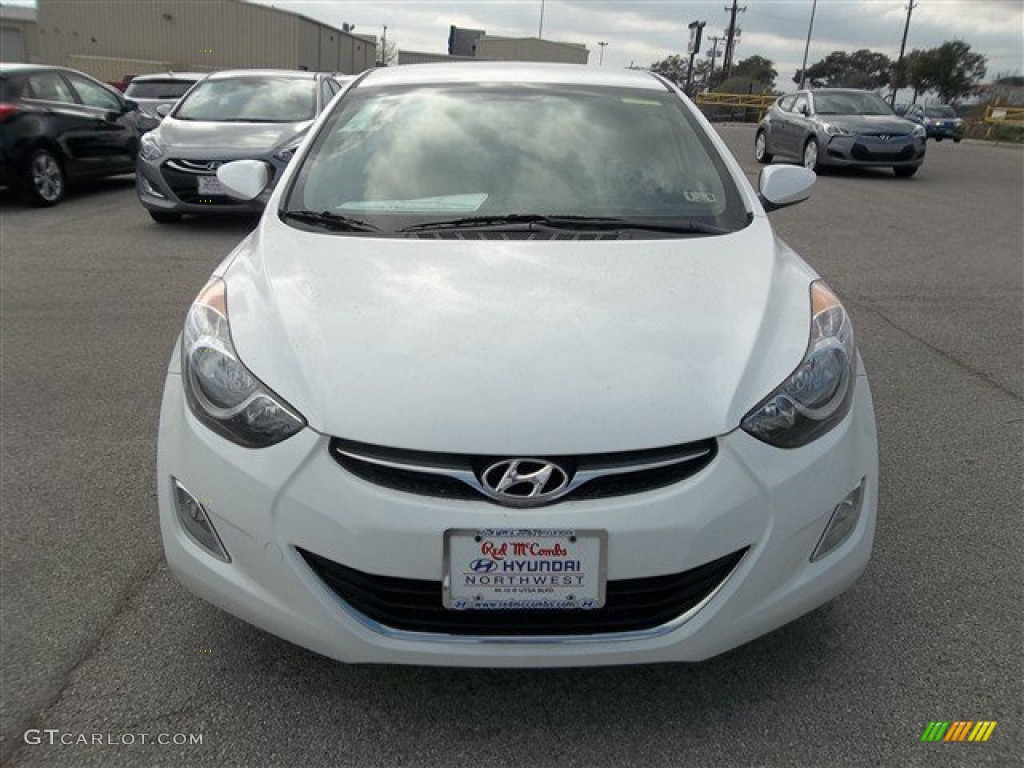 2013 Elantra GLS - Shimmering White / Beige photo #1