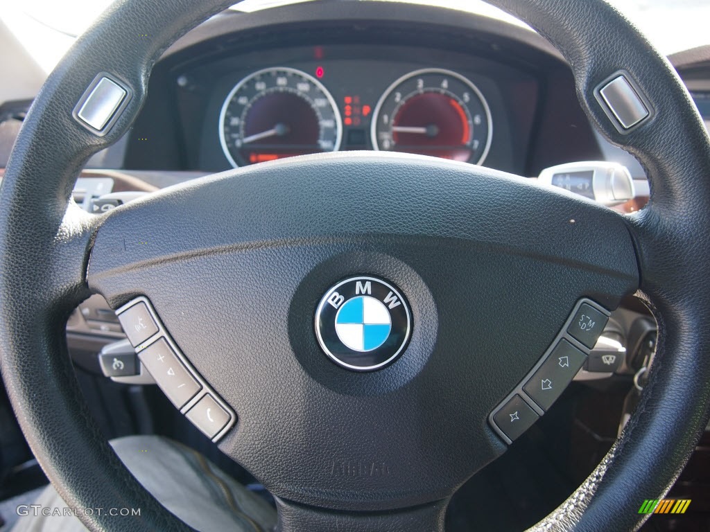 2007 7 Series 750i Sedan - Titanium Grey Metallic / Black photo #19
