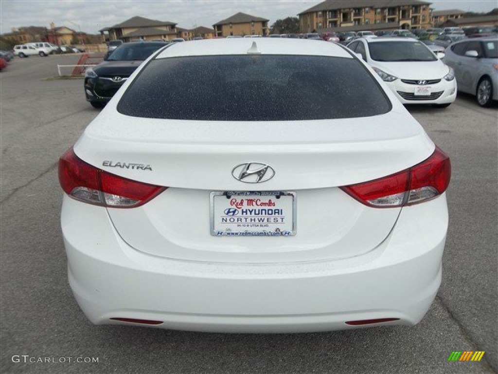 2013 Elantra GLS - Shimmering White / Beige photo #3