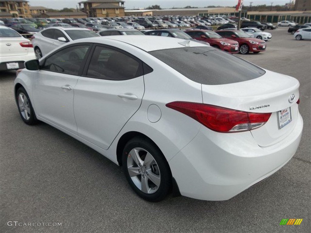 2013 Elantra GLS - Shimmering White / Beige photo #4