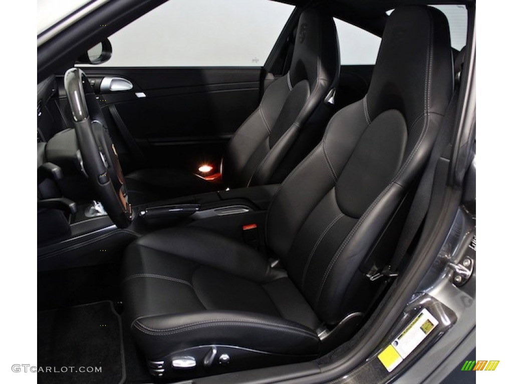 Black Interior 2012 Porsche 911 Turbo S Coupe Photo #77692164