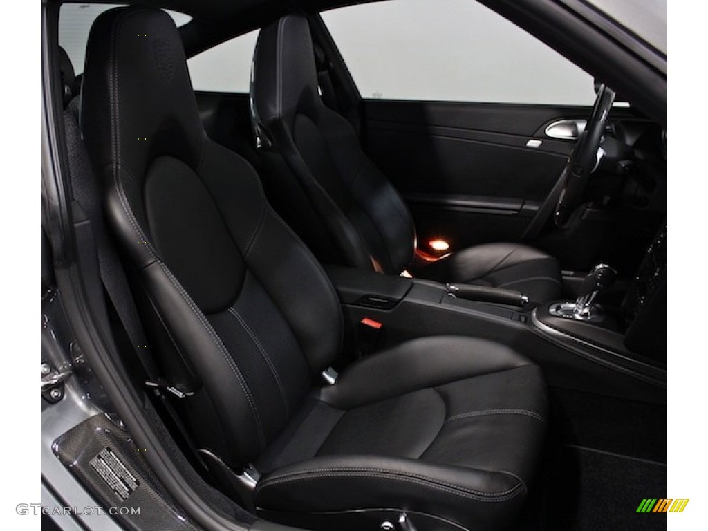 2012 911 Turbo S Coupe - Meteor Grey Metallic / Black photo #32