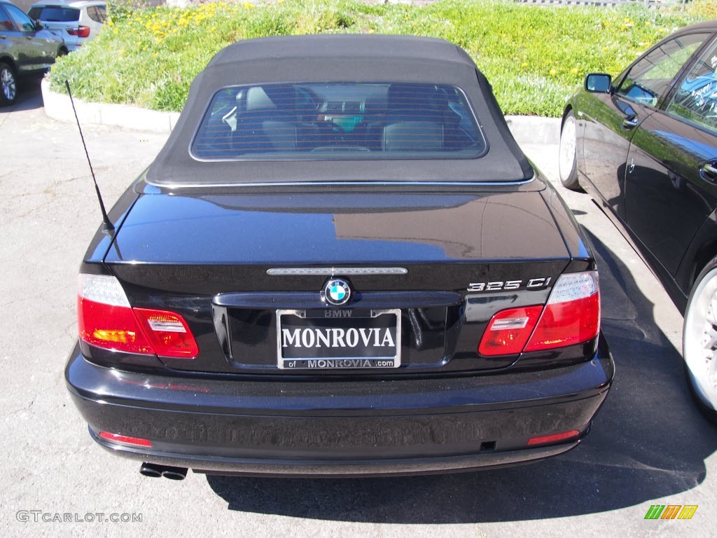 2006 3 Series 325i Convertible - Jet Black / Black photo #3