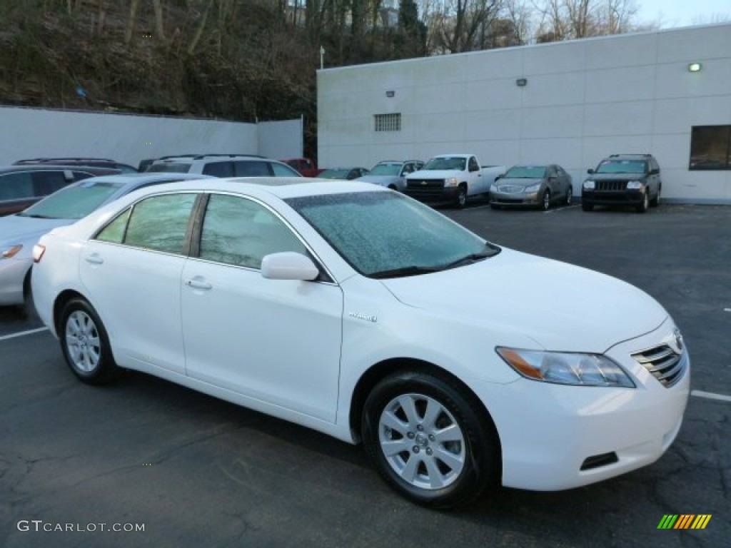 2008 Camry Hybrid - Super White / Ash photo #1