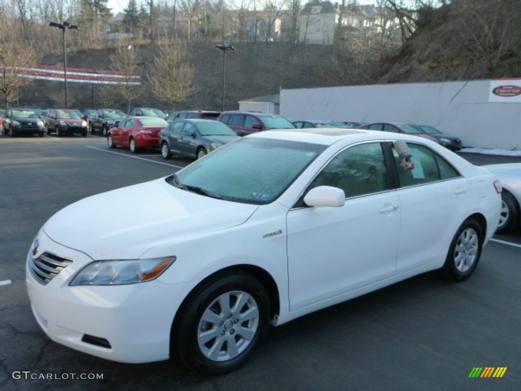 Super White 2008 Toyota Camry Hybrid Exterior Photo #77692671