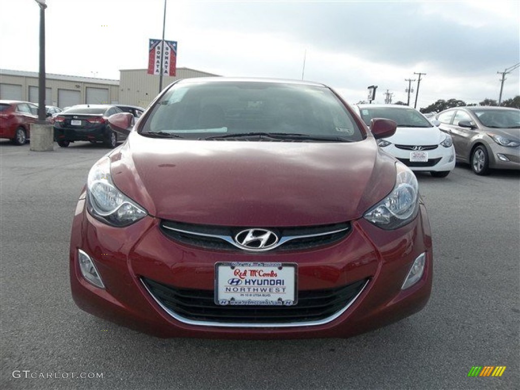 2013 Elantra GLS - Sparkling Ruby / Beige photo #1