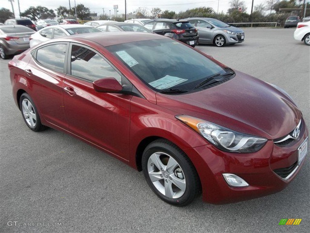 Sparkling Ruby 2013 Hyundai Elantra GLS Exterior Photo #77692710