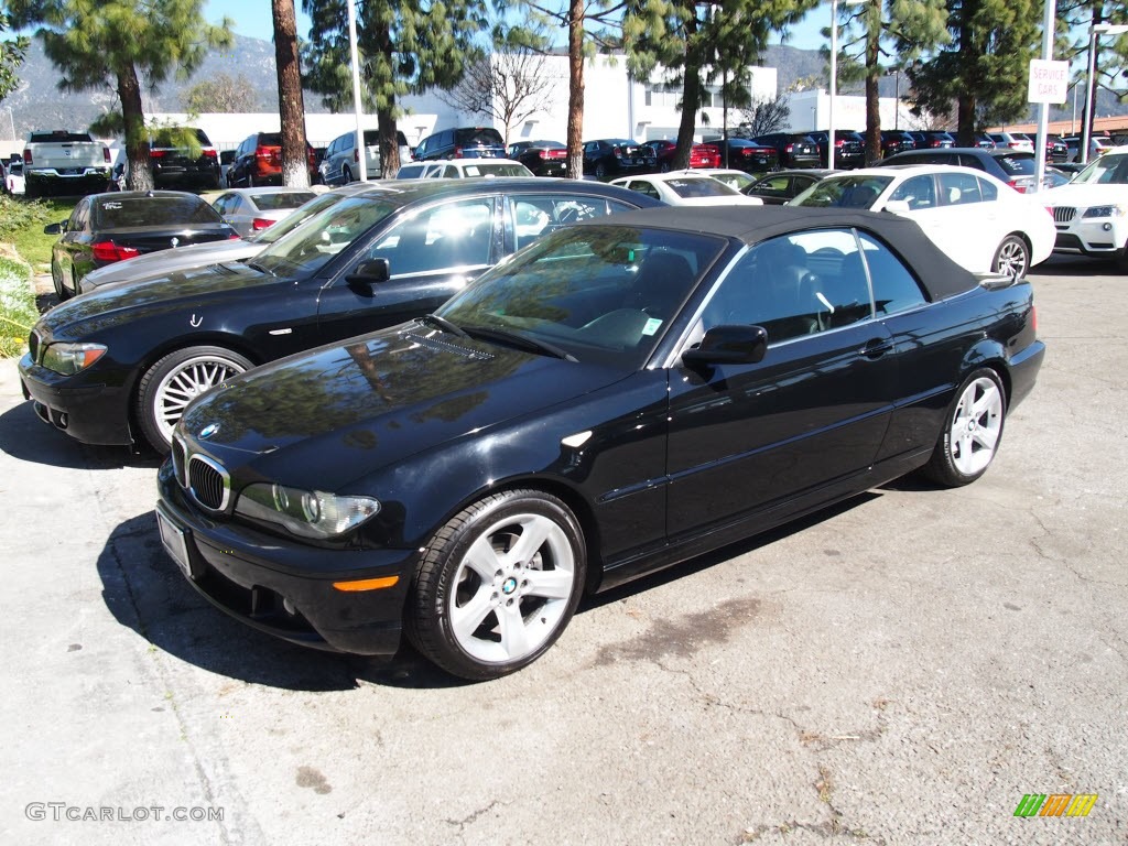 2006 3 Series 325i Convertible - Jet Black / Black photo #25